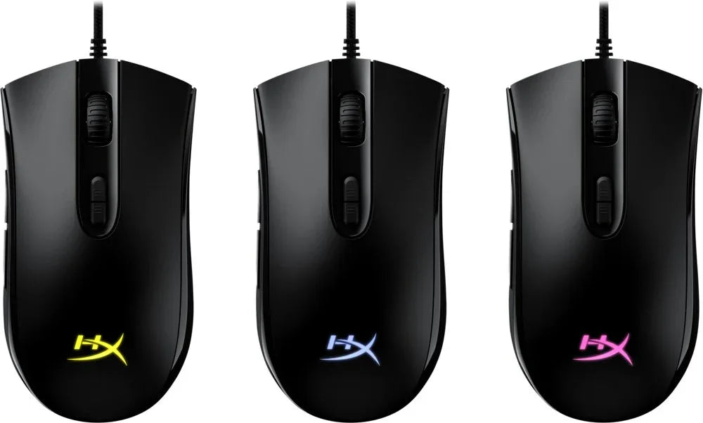 HyperX Pulsefire Core | Bekabelde Gaming Muis | Rechtshandig | USB-A | 6200 DPI | Zwart - Essentify