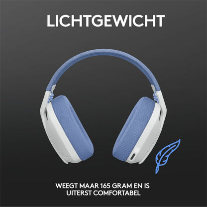 Logitech G G435 | Draadlooze Over-ear Gaming Headset | Bluetooth & USB-A Receiver | Wit/Lilac
