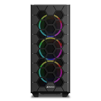 Sharkoon RGB HEX | Mid Tower Behuizing | Zwart | Met RGB-verlichting