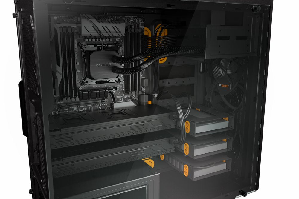 be quiet! Pure Base 600 Window | Midi Tower Case | Zwart/Oranje