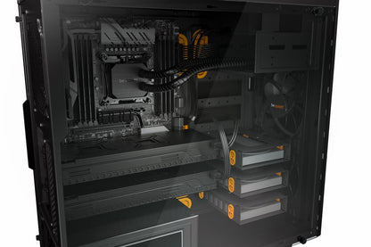 be quiet! Pure Base 600 Window | Midi Tower Case | Zwart/Oranje