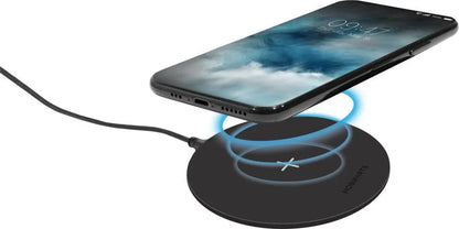 Mobiparts Wireless Quick Charger | Draadloze Oplader 15W Flat Qi | Zwart - Essentify
