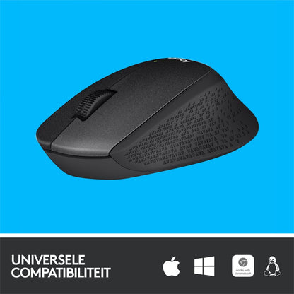 Logitech M330 Silent | Draadloze Muis | Rechtshandig | RF | 1000 DPI | Zwart