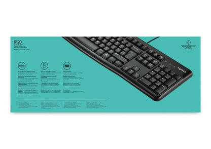 Logitech Keyboard K120 | Zakelijk Bedraad Toetsenbord | QWERTY - Essentify