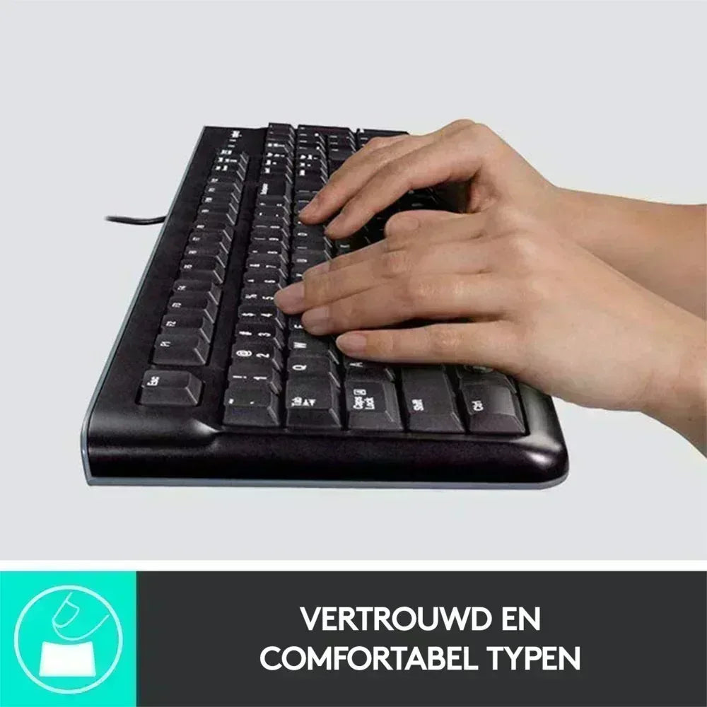 Logitech K120 | Zakelijk Bedraad Toetsenbord | QWERTY - Essentify