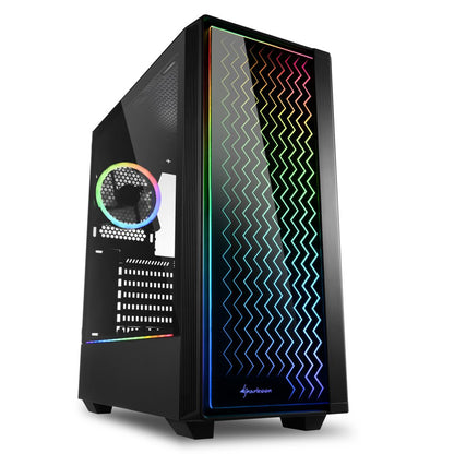 Sharkoon RGB LIT 200 | Midi Tower Behuizing | Zwart