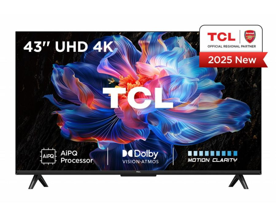 TCL 43V6C | 43" 4K Ultra HD DLED Smart TV | Google TV | Dolby Vision | 60Hz | HDMI 2.1