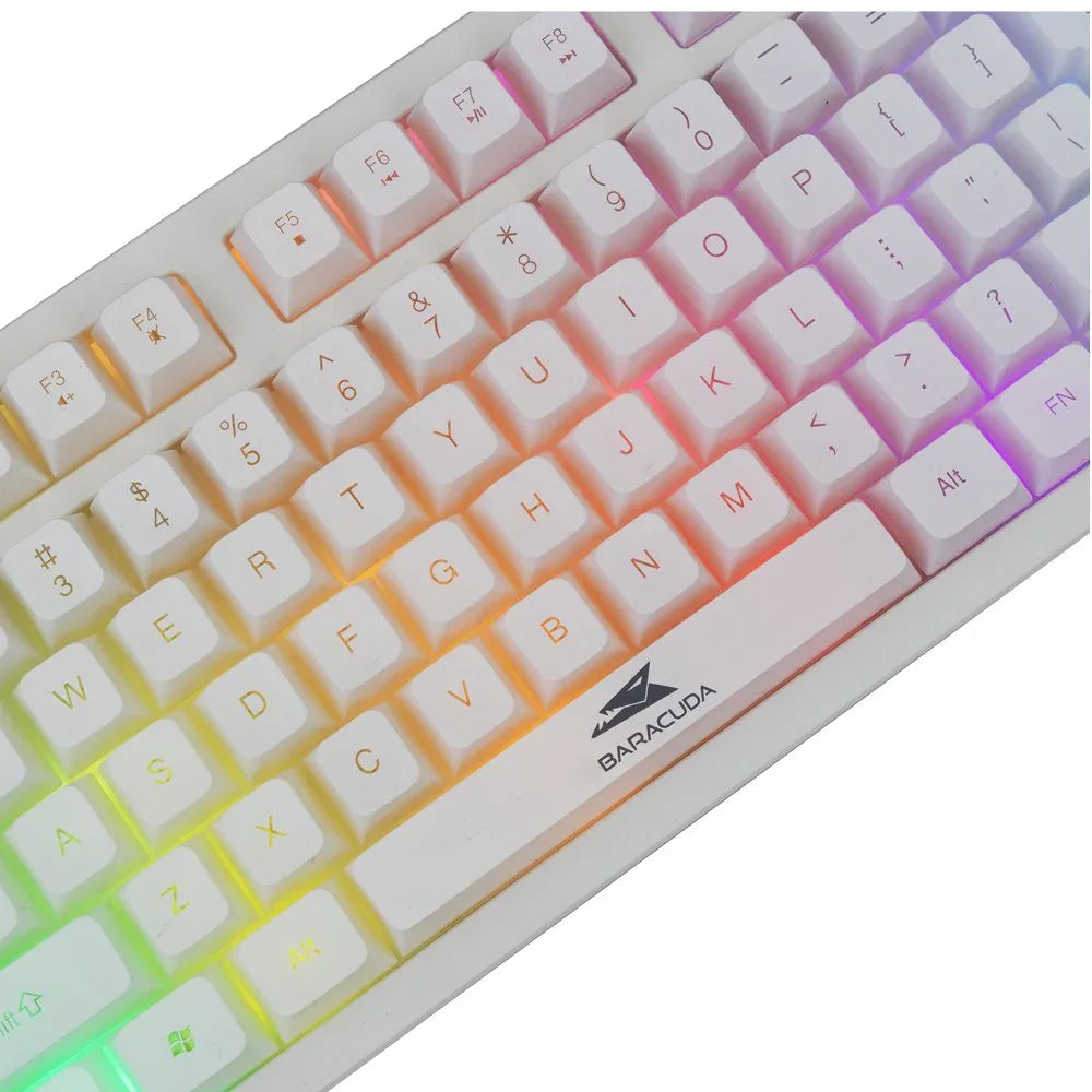 Baracuda KRILL RGB | Tenkeyless Bedraad Gaming Toetsenbord | QWERTY | Wit - Essentify