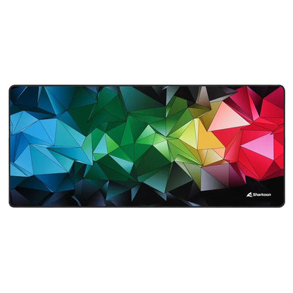 Sharkoon SKILLER SGP30 | Gaming-muismat | XXL-formaat (900 x 400 mm) | Waterafstotend textiel | Antislip rubberen onderzijde | Meerkleurig - Essentify