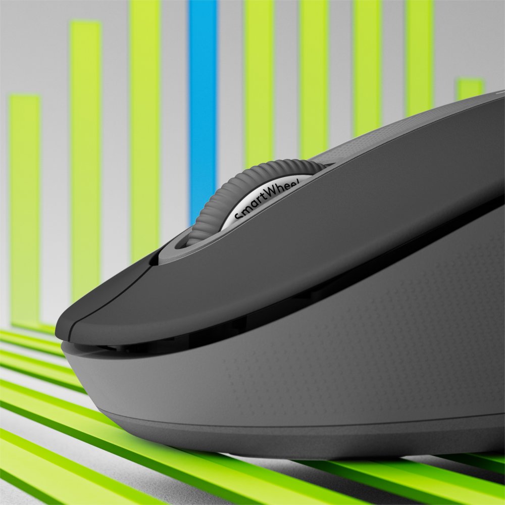 Logitech Signature M650 | Draadloze Muis | Linkshandig | RF + Bluetooth | 2000 DPI | Grafiet