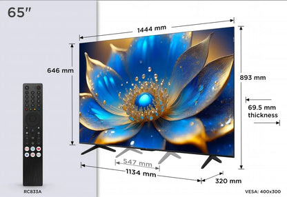 TCL 65P79K | 65" 4K Ultra HD QLED Smart TV | Google TV | Dolby Vision | 60Hz (2025) - Essentify