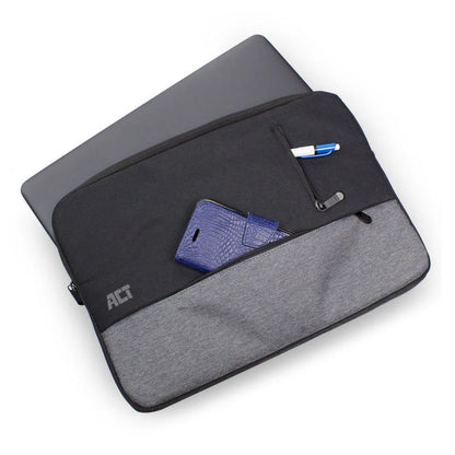 ACT Urban 14.1" Laptop Sleeve | Zwart/Grijs