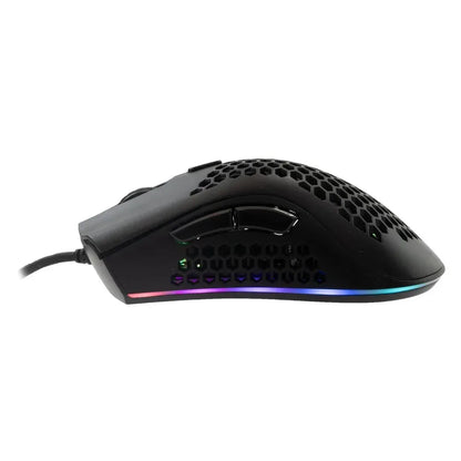 Baracuda CORAL RGB | Bedrade Gaming Muis | USB-A | 12800 DPI | Zwart - Essentify