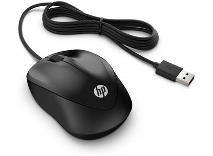 HP 1000 | Bekabelde Muis | Links- en Rechtshandig | 1000 DPI | Zwart - Essentify