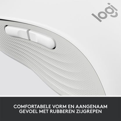 Logitech Signature M650 | Draadloze Muis | Rechtshandig | RF + Bluetooth | 2000 DPI | Wit