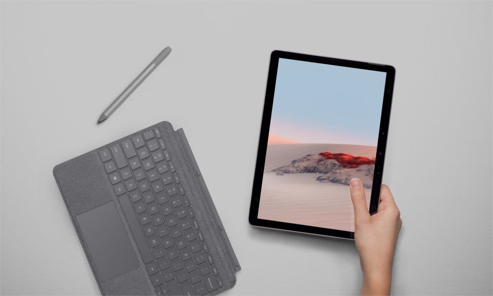 Microsoft Surface Go 2 | 10.5" Touch (1920x1280) | Intel Pentium Gold 4425Y | 4GB RAM | 64GB eMMC | Windows 10 Professional | Zilver | OPEN BOX