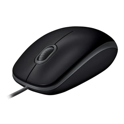Logitech B110 Silent | Bekabelde Muis | Links- en Rechtshandig | USB-A | 1000 DPI | Zwart - Essentify