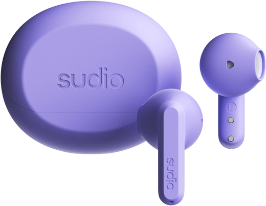 Sudio A3 Draadloze Oortjes | Paars | - Essentify